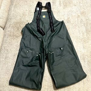 Green Carhartt overall